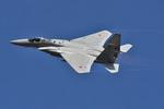 F-15 機動飛行 背中チラ見せ fー15,戦闘機,機動飛行の写真素材