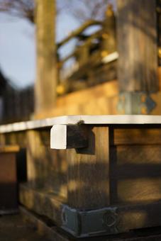 木造建築のディテールと光 木造建築,伝統建築,日本建築の写真素材