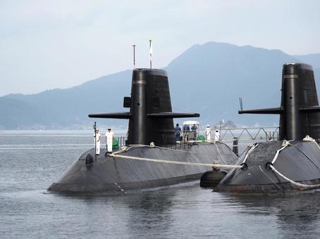 広島県呉市　アレイからすこじま　 広島県,呉市,潜水艦の写真素材