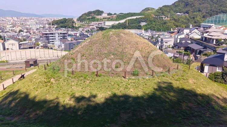 古墳　-大野城市　乙金 景色,町並み,公園の写真素材