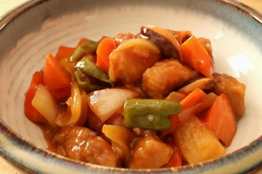酢豚(アップ) 酢豚(アップ) 酢豚,中華料理,豚肉の写真素材