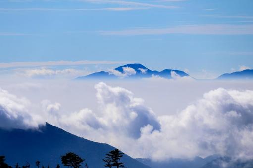 苗場山からの景色 苗場山からの景色 苗場山,新潟,日本百名山の写真素材