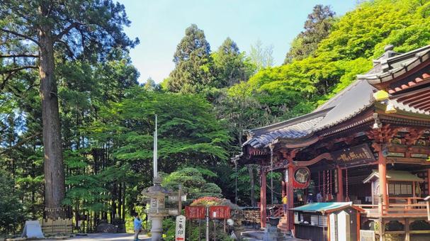 坂東33観音 16番 水澤寺 境内の風景 坂東33観音 16番 水澤寺 境内の風景 水澤寺,五徳山,本堂の写真素材