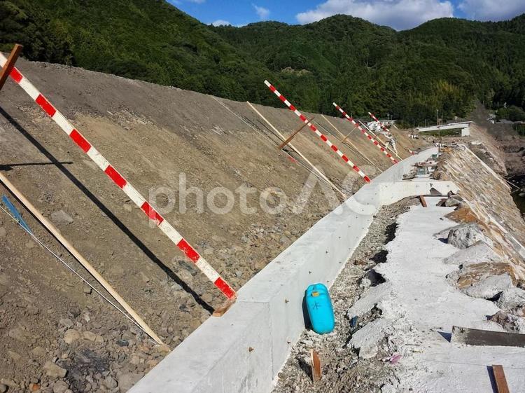 法面工事中の現場 工事現場,法面,土木の写真素材