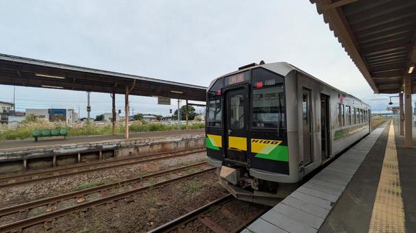 JR北海道 H100型 車両 JR北海道 H100型 車両 jr北海道,jr,h100型の写真素材