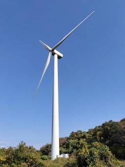 風車 風車,風力発電,鳥取県の写真素材