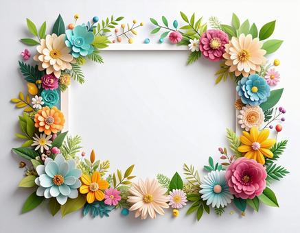 造花のメッセージカード 造花のメッセージカードの写真