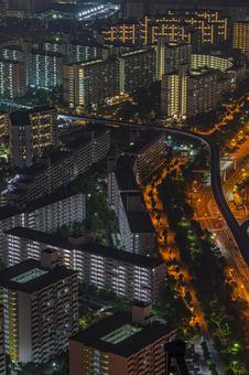都市夜景 都市夜景の写真