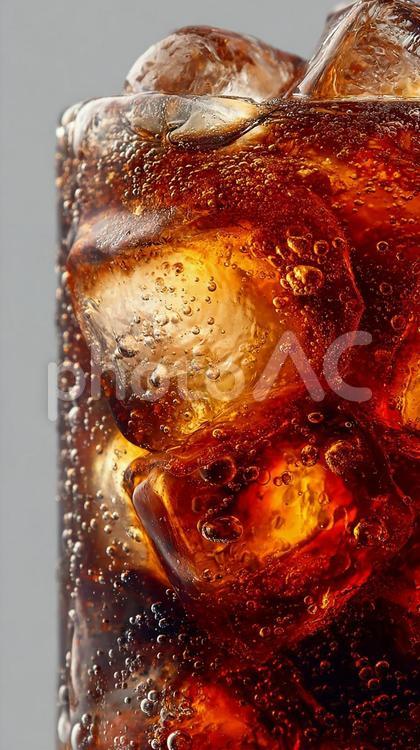 氷が浮かぶ冷たいアイスティー アイスティー,紅茶,飲み物の写真素材
