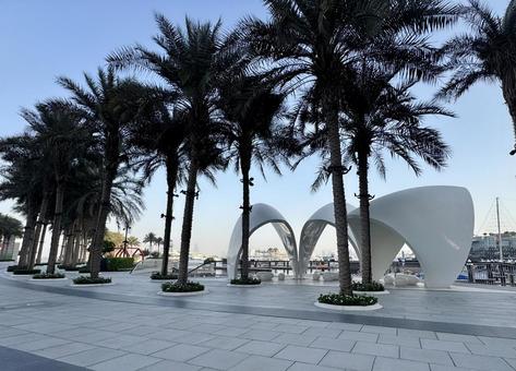 ドバイの街並み ドバイ,クリークハーバー,ハーバーの写真素材