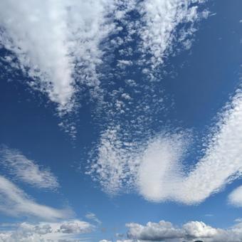 秋晴れの空 秋晴れの空の写真