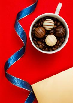 バレンタインチョコレート｜縦構図 バレンタインデー,チョコレート,バレンタインの写真素材