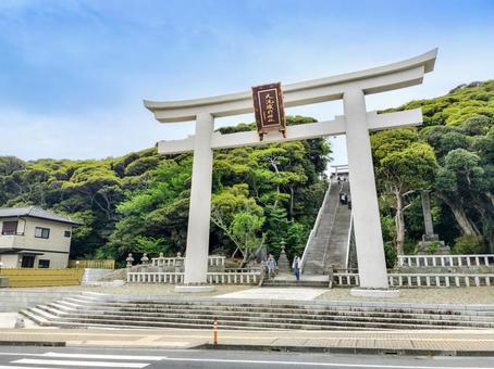 大洗磯前神社 二の鳥居 大洗磯前神社 二の鳥居 大洗磯前神社,二の鳥居,神社仏閣の写真素材