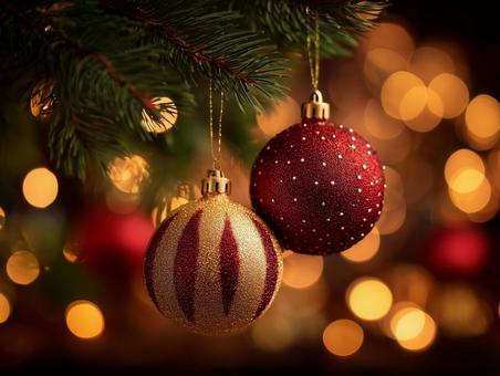 クリスマスツリーの飾り玉/オーナメント クリスマスツリーの飾り玉/オーナメントの写真