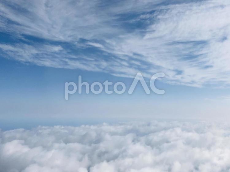 雲海 雲海,雲,空の写真素材