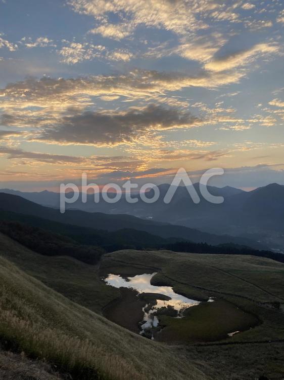 曽爾高原　奈良県　風景 奈良県,曽爾高原,絶景の写真素材
