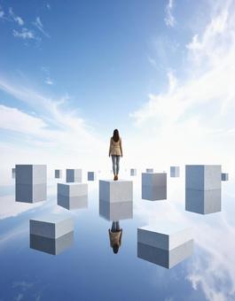 天空と反射の狭間 天空と反射の狭間の写真