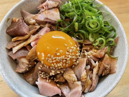 チャーシュー丼 チャーシュー丼 チャーシュー丼,チャーシュー,セットの写真素材