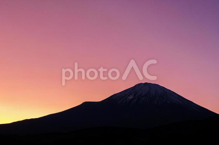 富士山の夕焼け 富士山,fuji,山の写真素材