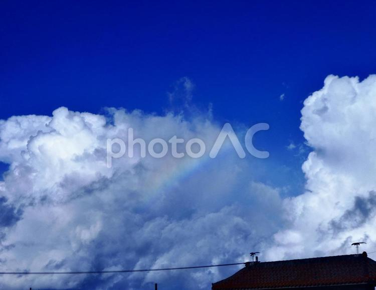 沖縄県宮古島　彩雲 沖縄,宮古島,空の写真素材