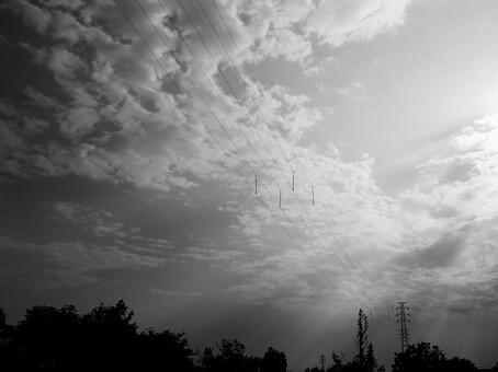 鉄塔がある風景の写真