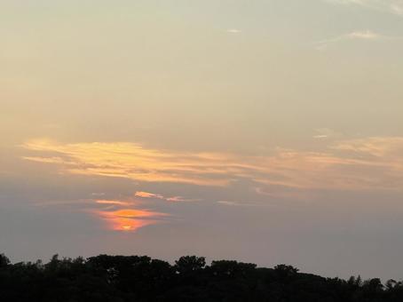 Sunset scenery, JPG