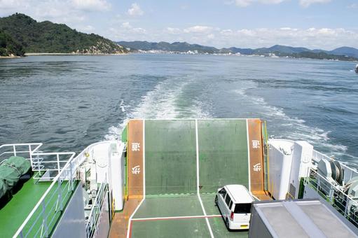 船の中 フェリー,海,船の写真素材