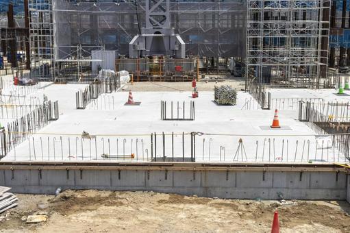 建設中の鉄筋のビル 建設,鉄筋,鉄筋コンクリートの写真素材