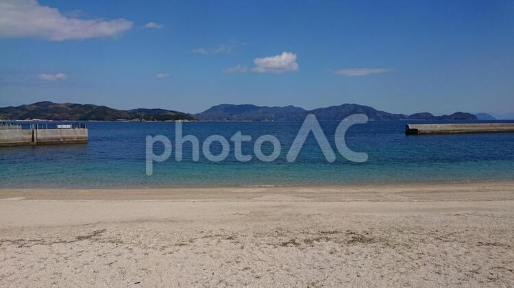 綺麗な海と素敵な浜辺 浜,砂,旅の写真素材