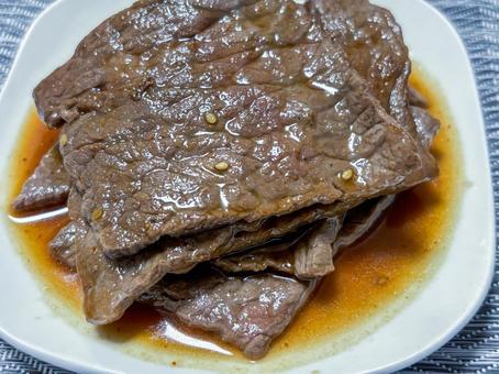 Photo, grilled meat, roast, red meat, 
