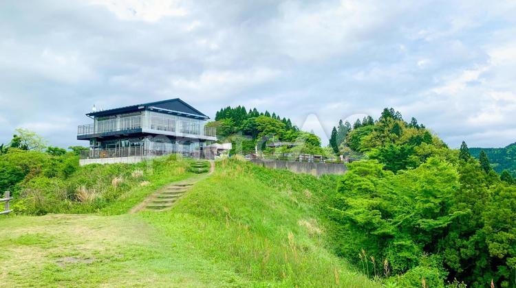 城山レストハウスから見える絶景 城山レストハウス,熊本県,阿蘇市の写真素材