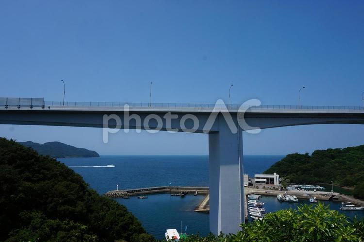 瀬戸内海の橋 橋,瀬戸内海,海の写真素材