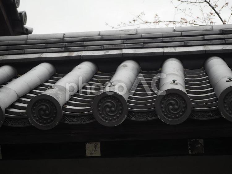 南禅寺の瓦屋根 japan,寺院,瓦の写真素材