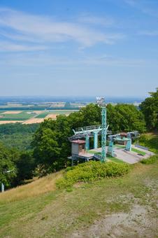 夏のリフト降り場 夏のリフト降り場 リフト,リフト降り場,新嵐山スカイパーク展望台の写真素材