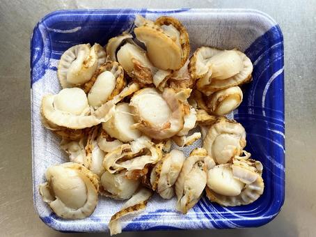 パックに入ったベビー帆立 パックに入ったベビー帆立 帆立,貝,海鮮の写真素材