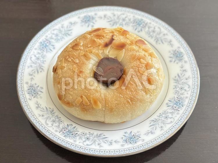 栗のベーグル パン,ベーグル,食べ物の写真素材