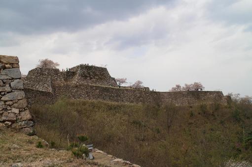 竹田城3 竹田城3 竹田城,城址,日本100名城の写真素材