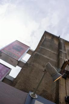 街角のレトロな照明 照明,ライト,スポットライトの写真素材