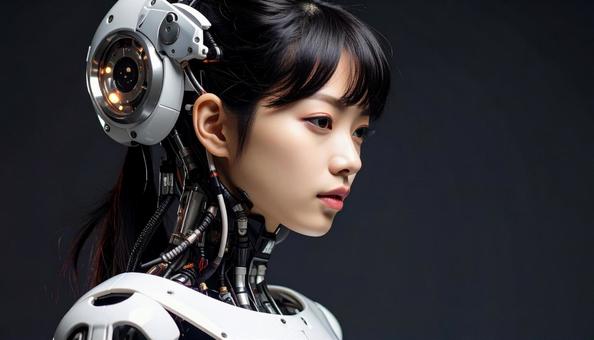 美しい女性型サイボーグ(日本人) 美しい女性型サイボーグ(日本人)の写真