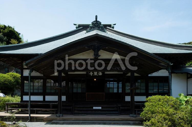 ［神奈川県鎌倉市］海蔵寺｜花の寺 鎌倉,海蔵寺,寺の写真素材