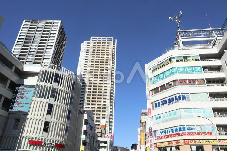 本八幡　街並み 本八幡,千葉県,市川市の写真素材