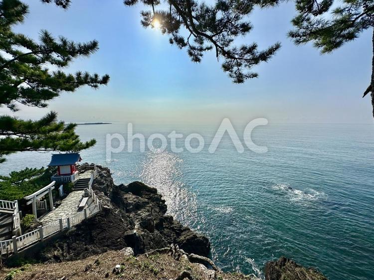 桂浜の海 海,桂浜,空の写真素材