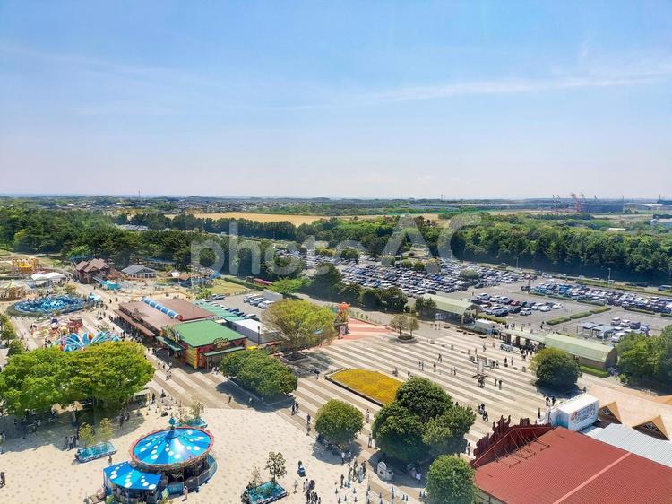 ひたち海浜公園大観覧車から南側の眺望 国営ひたち海浜公園,大観覧車,観覧車の写真素材