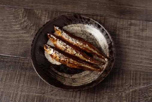 ワカサギの甘露煮 ワカサギ,甘露煮,若サギの写真素材