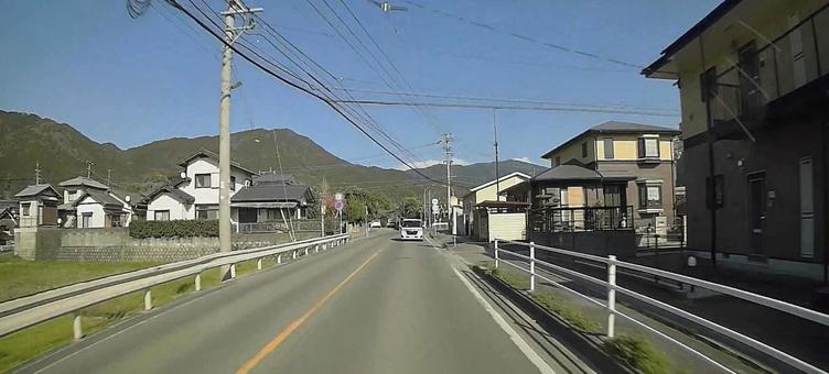 田舎-須恵町 田舎,道路,車道の写真素材