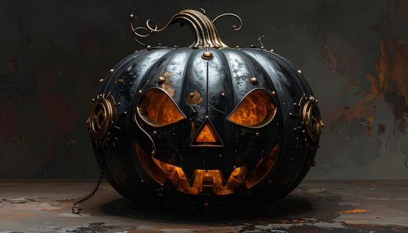 スチームパンクなハロウィンかぼちゃ スチームパンクなハロウィンかぼちゃの写真