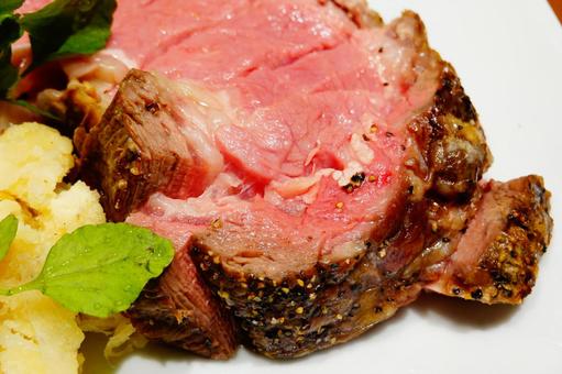 Roast beef full of gravy, JPG Roast beef full of gravy, meat, beef, cattle, JPG