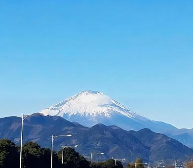車窓から富士山 車窓から富士山の写真