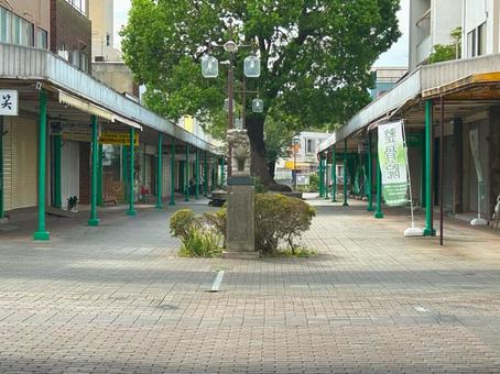 さつきが丘商店街 さつきが丘商店街,商店街,シャッター商店街の写真素材