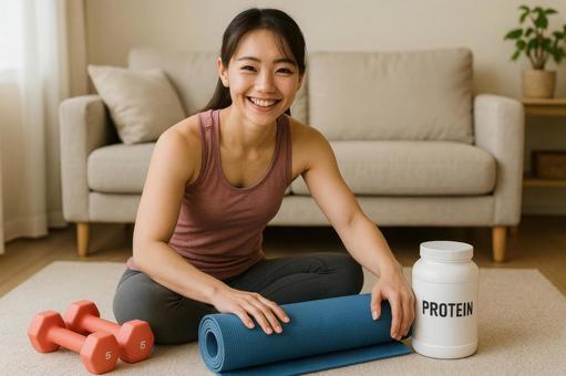 筋トレ女子のライフスタイル 筋トレ女子のライフスタイルの写真